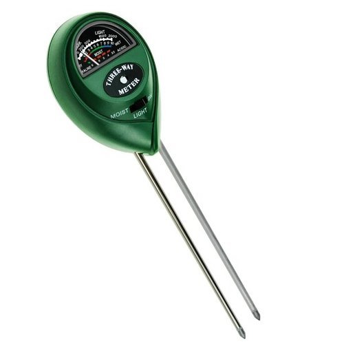 3 Way Soil Meter For Moisture, Light Intensity and pH Testing Meter